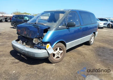 1991 Toyota Previa Le from USA, damaged, VIN JT3AC12R6M0024021